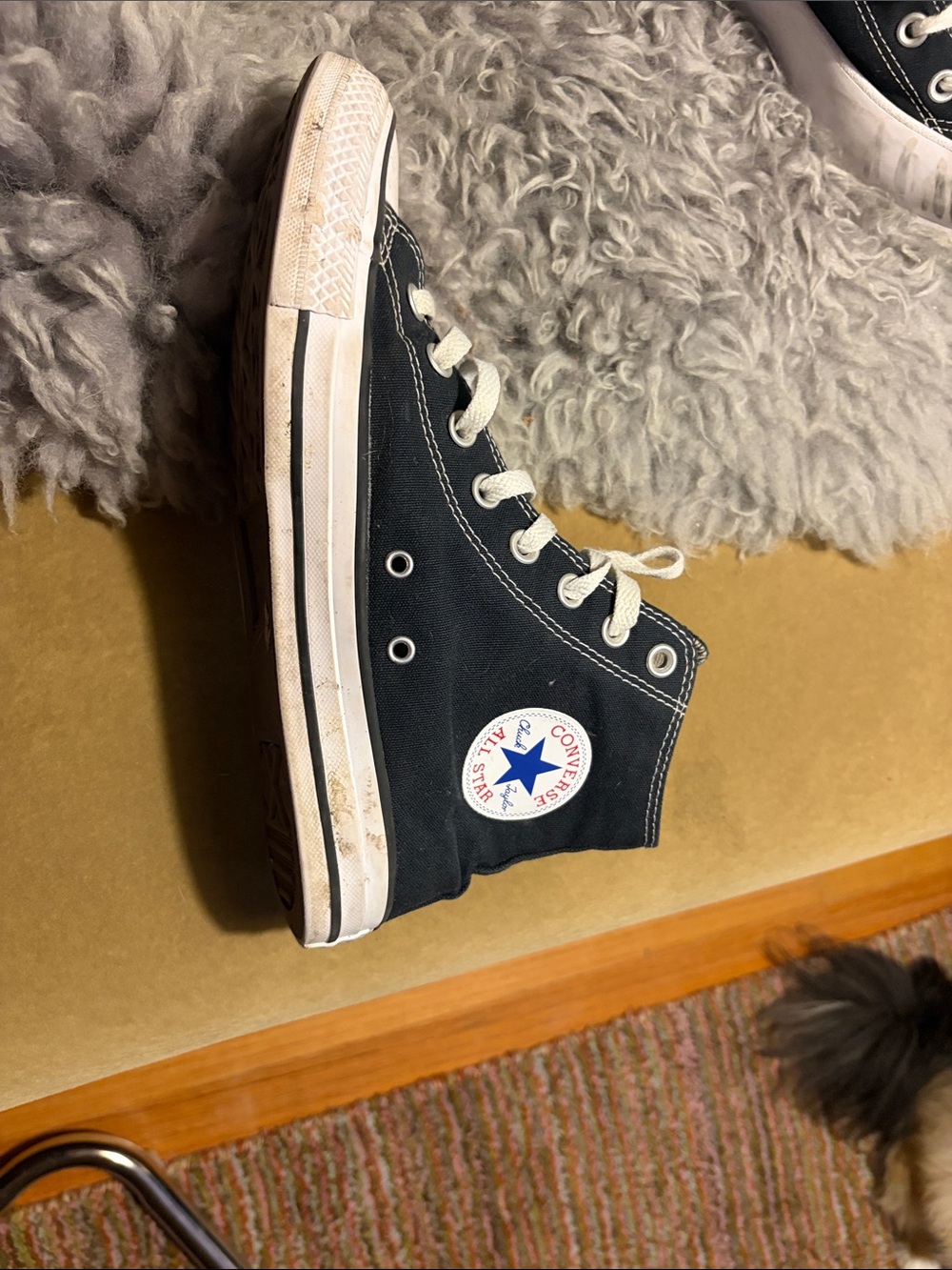 Converse unisex Black and White High-Top Sneakers